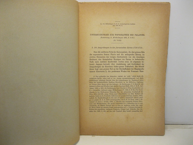 Untersuchungen zur topographie des Palatins